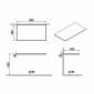 Image of VitrA: Origin Wooden Countertop for Side Unit (900mm)