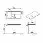 Image of VitrA: Origin Wooden Countertop with Left Siphon Hole (900mm)