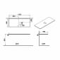 Image of VitrA: Origin Wooden Countertop with Centre Siphon Hole (1200mm)
