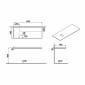 Image of VitrA: Origin Wooden Countertop with Left Siphon Hole (1200mm)