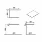 Image of VitrA: Origin Calacatta Silk Neolith Countertop with No Tap Hole (600mm)