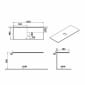 Image of VitrA: Origin Neolith Countertop with Centre Siphon Hole (1200mm)