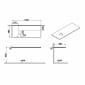 Image of VitrA: Origin Neolith Countertop with Left Siphon Hole (1200mm)