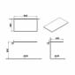 Image of VitrA: Origin Neolith Countertop for Side Unit (900mm)