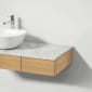 Image of VitrA: Origin Neolith Countertop with Left Siphon Hole (900mm, 1TH)