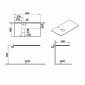 Image of VitrA: Origin Neolith Countertop with Left Siphon Hole (900mm, 1TH)