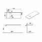 Image of VitrA: Origin Calacatta Silk Neolith Countertop with Left Siphon Hole (1200mm)