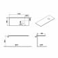 Image of VitrA: Origin Silk Neolith Countertop with Right-side Siphon Hole (1200mm)