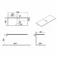 Image of VitrA: Origin Neolith Countertop with Centre Basin Hole (1200mm)