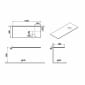 Image of VitrA: Origin Glass Countertop with Right Basin Hole (1200mm)