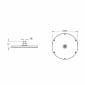 Image of VitrA: Origin Round Rain Shower Head (250mm)