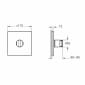 Image of VitrA: Suit Wall-mounted Three-way Shower Diverter Valve