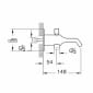 Image of VitrA: Suit Wall-mounted Bath Spout with Handshower Outlet