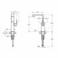 Image of VitrA: Suit Tall Basin Mixer Tap with Side Handle