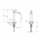 Image of VitrA: Suit Tall Basin Mixer Tap with Lever Handle For Countertop Basins