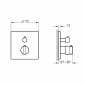 Image of VitrA: Suit Thermostatic Bath & Shower Mixer Valve