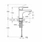 Image of VitrA: Root Round Basin Mixer Tap with Top Handle