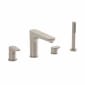 Image of VitrA: Root Round 4-Hole Bath Shower Mixer Tap With Hand Shower