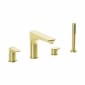 Image of VitrA: Root Round 4-Hole Bath Shower Mixer Tap With Hand Shower