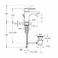 Image of VitrA: Root Round Basin Mixer Tap with Pop-up Waste