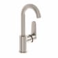 Image of VitrA: Root Round Deck-mounted Basin Mixer Tap with Swivel Spout