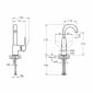 Image of VitrA: Root Round Deck-mounted Basin Mixer Tap with Swivel Spout