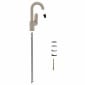 Image of VitrA: Root Round Deck-mounted Basin Mixer Tap with Swivel Spout