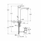 Image of VitrA: Root Round Tall Basin Mixer with Pop-Up Waste
