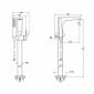Image of VitrA: Root Round Floor-standing Bath Shower Mixer Tap