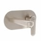 Image of VitrA: Root Round Wall-mounted Basin Mixer Tap with Lever Handle