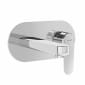 Image of VitrA: Root Round Wall-mounted Basin Mixer Tap with Lever Handle