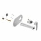 Image of VitrA: Root Round Wall-mounted Basin Mixer Tap with Lever Handle
