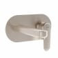 Image of VitrA: Root Round Wall-mounted Basin Mixer Tap with Lever Handle
