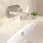 Image of VitrA: Root Round Wall-mounted Basin Mixer Tap with Lever Handle