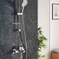 Image of VitrA: Root Square Wall-mounted Bath Shower Mixer Tap