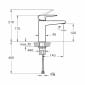 Image of VitrA: Root Square Basin Mixer Tap