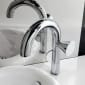 Image of VitrA: Liquid Deck-mounted Basin Mixer with Right Handle