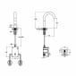 Image of VitrA: Liquid Deck-mounted Touch-free Basin Mixer Tap (Sensor)