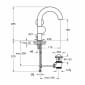 Image of VitrA: Liquid Countertop Basin Mixer Tap with Right Handle & Pop-up Waste