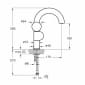 Image of VitrA: Liquid Countertop Basin Mixer Tap with Left Handle
