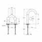 Image of VitrA: Liquid Countertop Basin Mixer Tap with Two Handles
