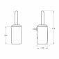 Image of VitrA: Liquid Wall Mounted Toilet Brush & Holder