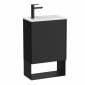Image of Roca: Mini Cloakroom Wall-hung Vanity Unit and Basin with One Door (465mm)