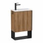 Image of Roca: Mini Cloakroom Wall-hung Vanity Unit and Basin with One Door (465mm)