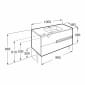 Image of Roca: Victoria-N Unik wall-hung Vanity Unit with basin and two drawers (1000mm)