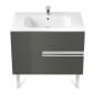 Image of Roca: Victoria-N Unik wall-hung Vanity Unit with basin and two drawers (1000mm)