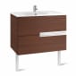 Image of Roca: Victoria-N Unik wall-hung Vanity Unit with basin and two drawers (1000mm)