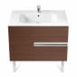 Image of Roca: Victoria-N Unik wall-hung Vanity Unit with basin and two drawers (1000mm)