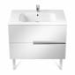 Image of Roca: Victoria-N Unik wall-hung Vanity Unit with basin and two drawers (1000mm)