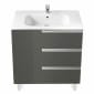Image of Roca: Victoria-N Unik Wall-hung Vanity Unit with Basin & Three Drawers (1000mm)